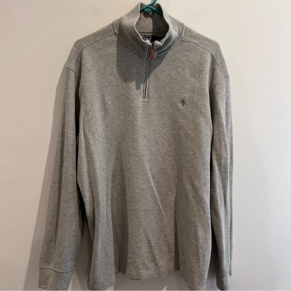 POLO by Ralph Lauren 1/4 zip‎ pullover mens size XL